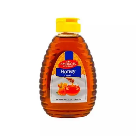 bottle of American Gourmet honey